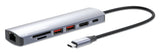 Manhattan 153966 dockingstation Ledningsført USB 3.2 Gen 2 (3.1 Gen 2) Type-C Sølv