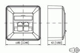 METZ CONNECT 1307380002-I stikkontakt RJ-45 Hvid