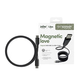 PanzerGlass empower™ by ® Magnetic 240W USB-C to USB-C Kabel | USB 2.0 | 1.5M | Space Black