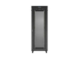 Lanberg FF01-8247-23BL stativ 47U Fritstående reol Sort