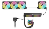 Corsair CUE LINK QX120 RGB Computerkabinet Ventilator 12 cm Sort, Hvid 1 stk
