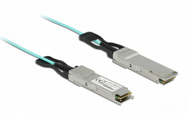 DeLOCK 84042 InfiniBand og fiberoptisk kabel 3 m QSFP+ Turkisfarve