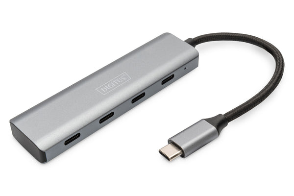 Digitus DA-70246 interface hub USB 3.2 Gen 1 (3.1 Gen 1) Type-C 5000 Mbit/s Grå