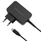 Qoltec 52385 oplader til mobil enhed Laptop, Bærbar spillekonsol, Strømbank, Smartphone, SmartWatch, Tablet Sort Vekselstrøm Hurtig opladning Indendørs