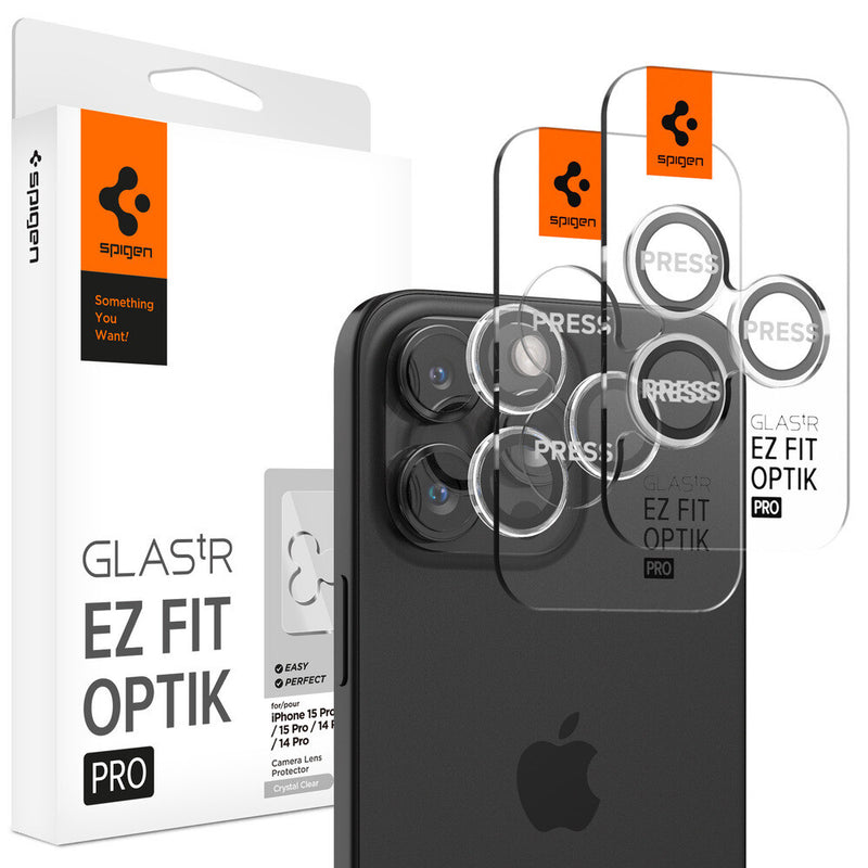 Spigen GLAS.tR EZ Fit Optik Pro Beskyttelse af kameralinsen Apple 2 stk