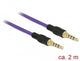 DeLOCK 85599 lydkabel 2 m 3.5mm Lilla