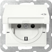 GIRA 441427 stikkontakt Schuko Hvid