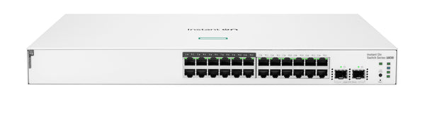 HPE Aruba Networking Networking Instant On Switch 24p Gigabit CL4 PoE 2p SFP 195W 1830 Administreret L2 Gigabit Ethernet (10/100/1000) Strøm over Ethernet (PoE) 1U