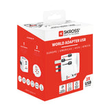 Skross PRO Light USB (2xA) - World Hvid