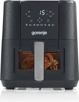 Gorenje AF1350DWB Enkelt 5,4 L Enkeltstående 1350 W Varmluftsteger Sort