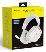 Corsair VOID WIRELESS v2 Headset Kabel & trådløs Spil Bluetooth Hvid
