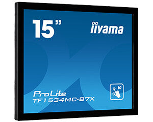 iiyama TF1534MC-B7X computerskærm 38,1 cm (15") 1024 x 768 pixel XGA LED Berøringsskærm Multibruger Sort
