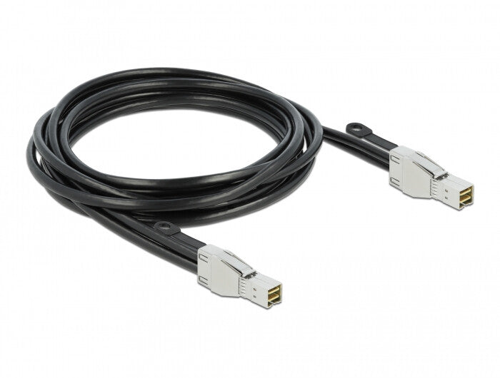 DeLOCK 86623 Serial Attached SCSI (SAS)-kabel 3 m 32 Gbit/sek. Sort