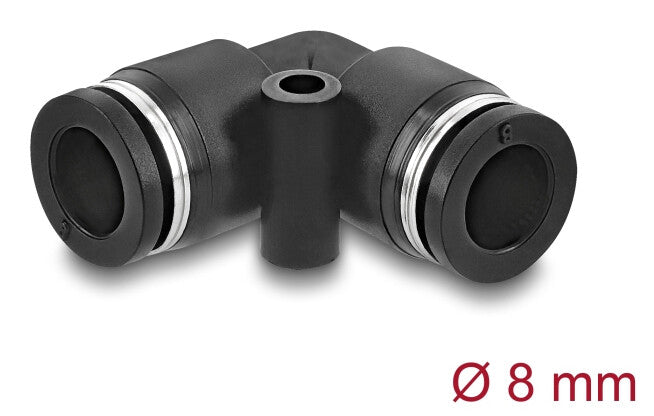 DeLOCK 60746 luftfittings og stik Sort Metal, Plast Indvendigt gevind 1 stk