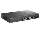 D-Link DMS-1250-10S/E netværksswitch Administreret 2.5G Ethernet (100/1000/2500) Sort