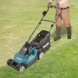 Makita DLM382PM2 plæneklipper Batteri Sort, Blå