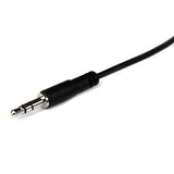 StarTech.com MU2MMFS lydkabel 2 m 3.5mm Sort