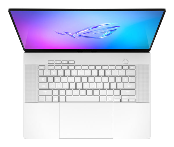 ASUS ROG Zephyrus G16 GA605KM-QR004W AMD Ryzen AI 7 350 Laptop 40,6 cm (16") WQXGA 16 GB LPDDR5x-SDRAM 1 TB SSD NVIDIA GeForce RTX 5060 Wi-Fi 7 (802.11be) Windows 11 Home Tysk Hvid