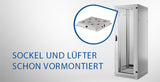 EFB Elektronik PRO-4280GR.G1SV-SET1 stativ 42U Fritstående reol Grå