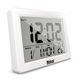 Mebus 25738 vækkeur Quartz alarmur Hvid
