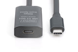 Digitus DA-73108 USB-kabel USB 3.2 Gen 1 (3.1 Gen 1) 5 m USB C 5 Gbit/sek. Sort