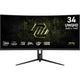 MSI MAG 342CQRF E20 computerskærm 86,4 cm (34") 3440 x 1440 pixel UltraWide Quad HD LCD Sort