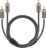 Goobay 65293 lydkabel 2 m 2 x RCA Grå