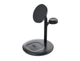 Green Cell MSST-GC-3IN1-B oplader til mobil enhed Hovedtelefoner, Headset, Smartphone, SmartWatch Sort Trådløs opladning Automatisk