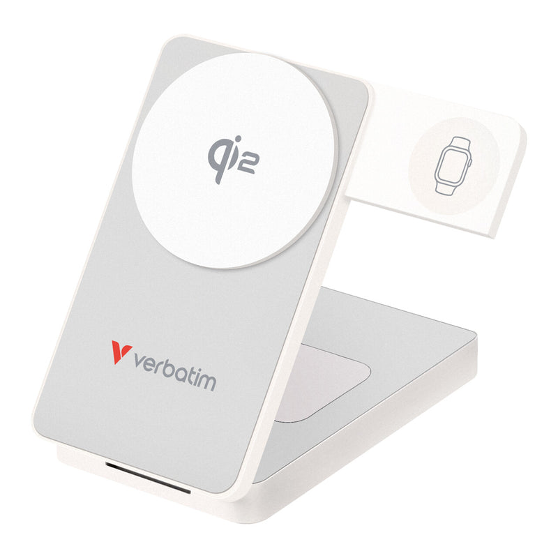 Verbatim 32296 powerbank Lithium polymer (LiPo) 10000 mAh Trådløs opladning Hvid