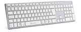 Voxicon DK-290B-WHT tastatur Bluetooth Nordisk Sølv, Hvid