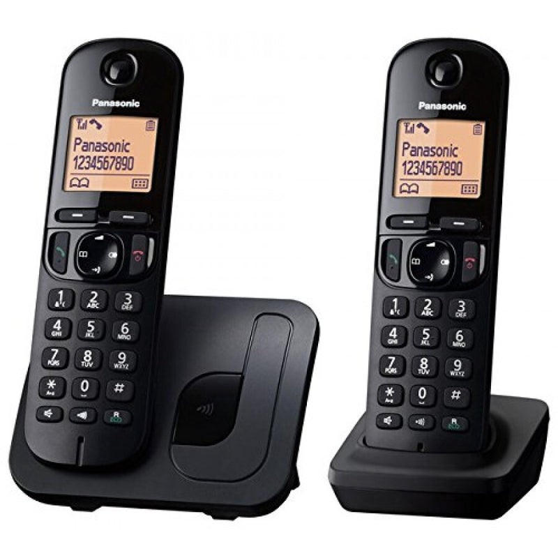 Panasonic KX-TGC212 DECT telefon Nummervisning Sort