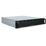 Inter-Tech 2U 2404L S-ATA Stativ Sort, Grå