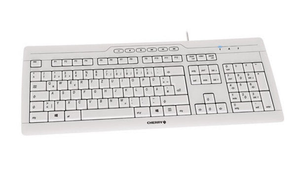 CHERRY STREAM 3.0 tastatur Kontor USB Schweizisk Grå