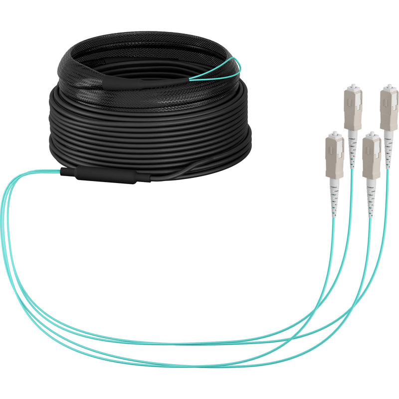 EFB Elektronik O8301S20OM3 InfiniBand og fiberoptisk kabel 20 m 4x SC U-DQ(ZN) BH Turkisfarve, Beige, Sort