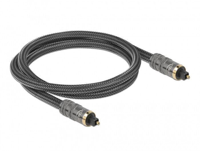 DeLOCK 86983 lydkabel 1 m Toslink Anthracit