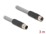DeLOCK 80540 sensor- & aktuatorkabel 3 m RST M12 Grå