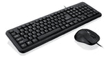 iBox OFFICE KIT II tastatur Mus inkluderet USB QWERTY Engelsk Sort