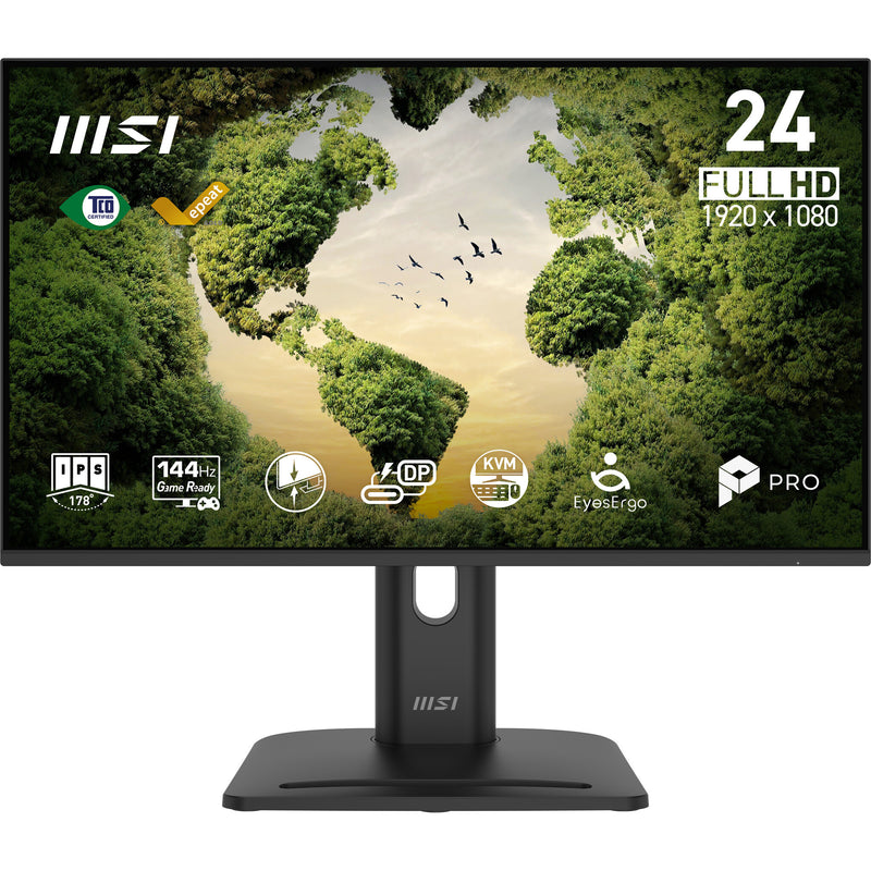 MSI Pro MP245PHGN E14 computerskærm 60,5 cm (23.8") 1920 x 1080 pixel Fuld HD LCD Sort