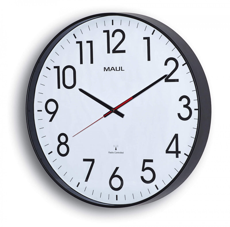 MAUL 9054890 Væg- og bordur Digitalt ur Rund Sort, Hvid