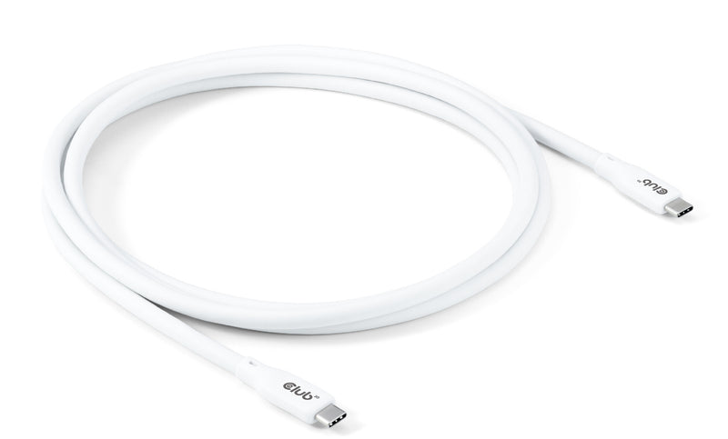 CLUB3D CAC-3001 USB-kabel USB4 Gen 2x2 2 m USB C 20 Gbit/sek. 240 W Hvid