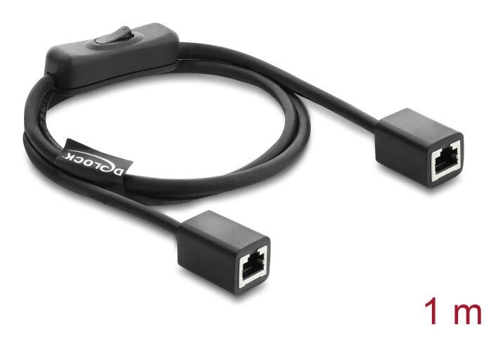 DeLOCK 81566 netværkskabel Sort 1 m Cat6 F/UTP (FTP)