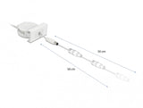 DeLOCK 81377 el-ledning Hvid 0,62 m 5.5 x 2.1 mm