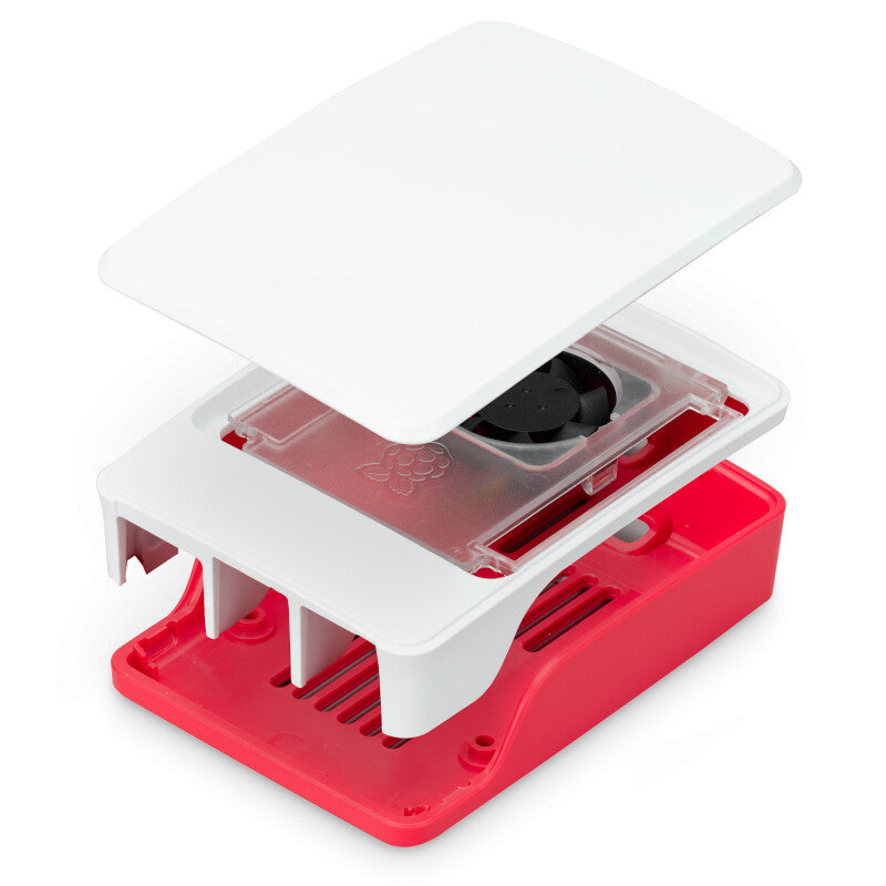 Raspberry Pi SC1159 udviklingsboard - tilbehør Køler Rød, Hvid