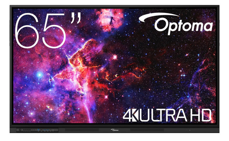 Optoma 3653RK Interaktivt whiteboard 165,1 cm (65") 3840 x 2160 pixel Berøringsskærm Sort