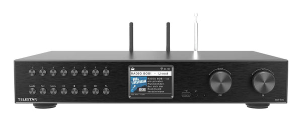 Telestar 5700500 audiotuner Hjem Sort