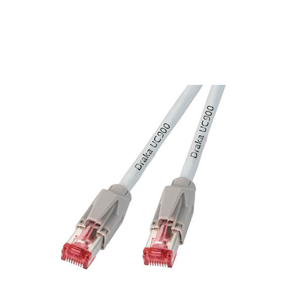 EFB Elektronik RJ-45 50m netværkskabel Grå Cat6a