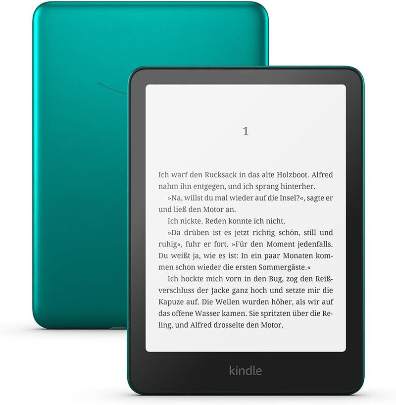 Amazon Kindle Paperwhite Signature Edition e-bog-læser Berøringsskærm 32 GB Wi-Fi Grøn, Metallic