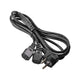 Akyga AK-PC-04A el-ledning Sort 1,8 m CEE7/7 2 x C13 forbinder