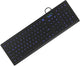 KeySonic KSK-8031INEL-B (DE) tastatur Industriel USB QWERTZ Tysk Sort