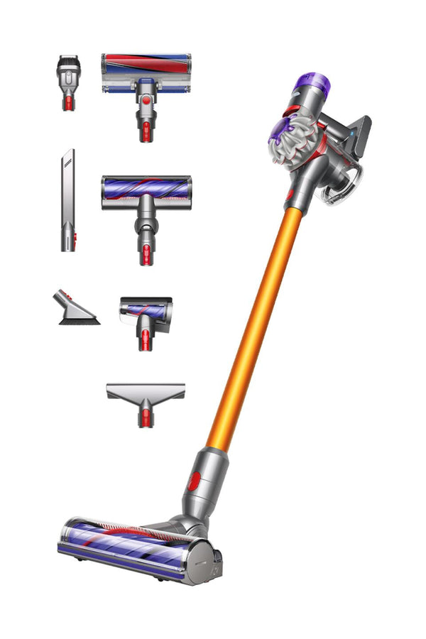 Dyson V8 Absolute 2-i-1 stangstøvsuger Batteri Dry Poseløs Sølv, Gul